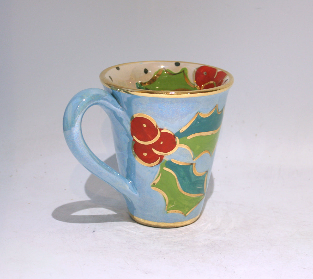 New Shape Large Mug in Holly Blue