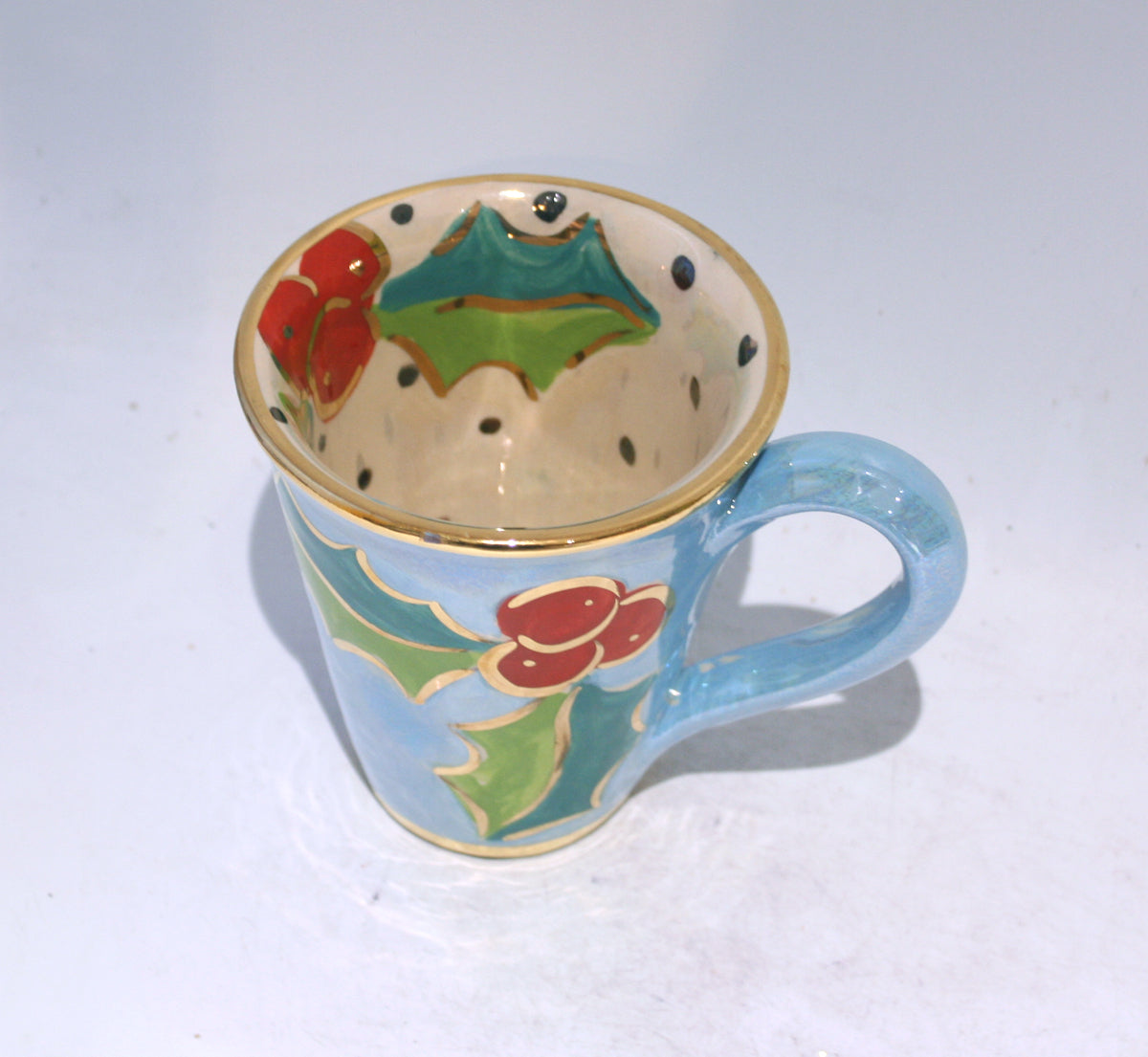 New Shape Large Mug in Holly Blue