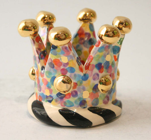Crown Candleholder in Confetti - MaryRoseYoung