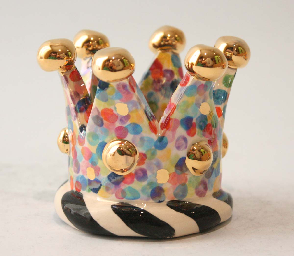 Crown Candleholder in Confetti - MaryRoseYoung