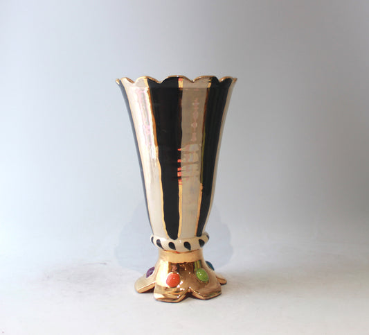 Fluted Crown Footed Vase "Queen Elizabeth II"