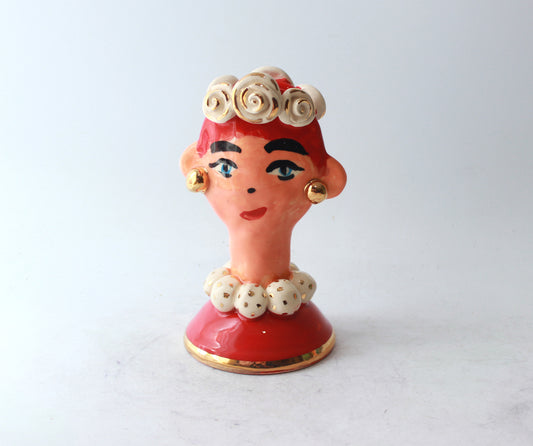 Baby Face Vase in Red