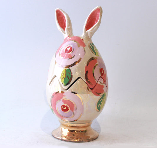Easter Egg with Ears in Gold New Rose