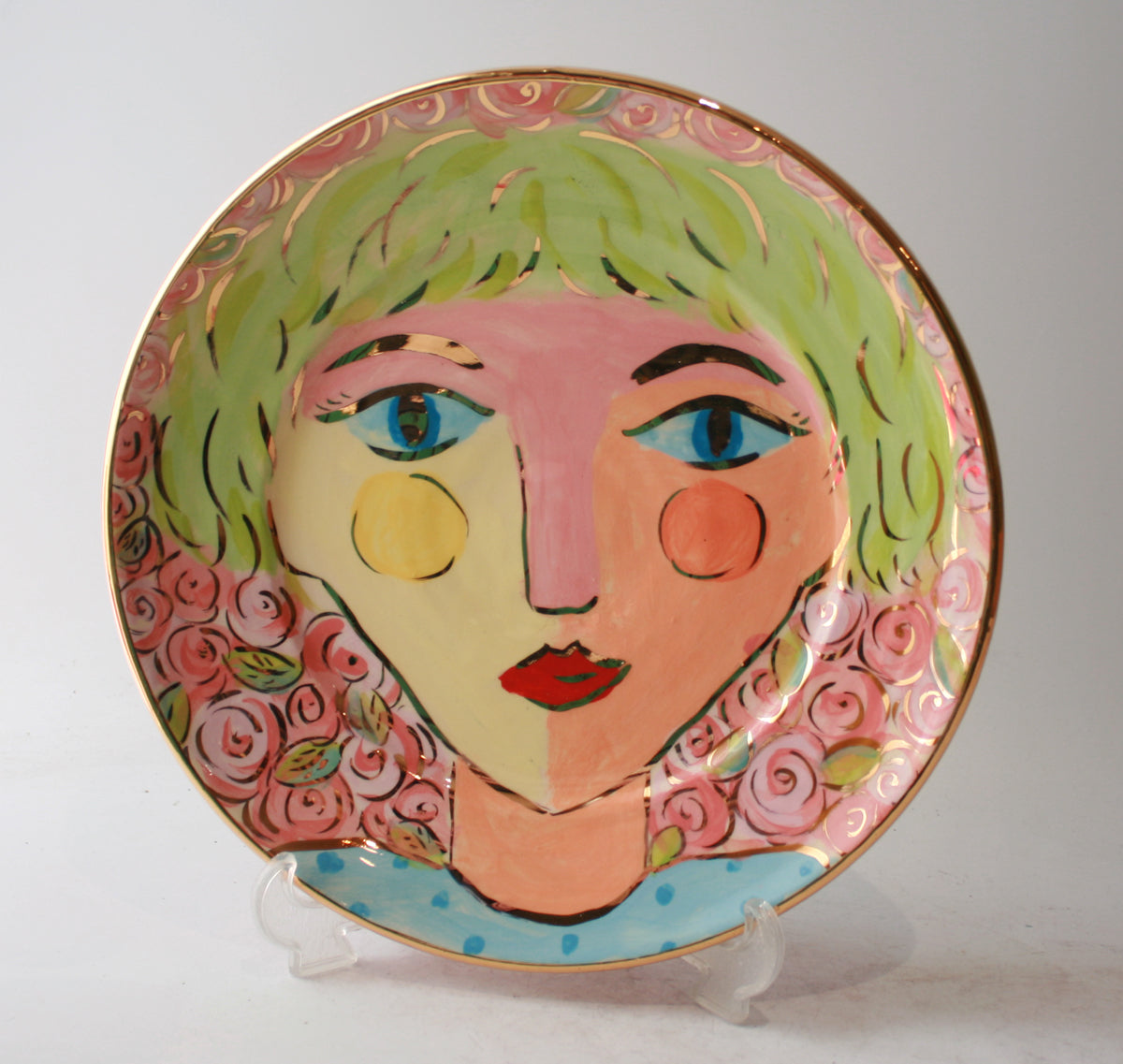 Pastel People Dinner Plate "Peony"