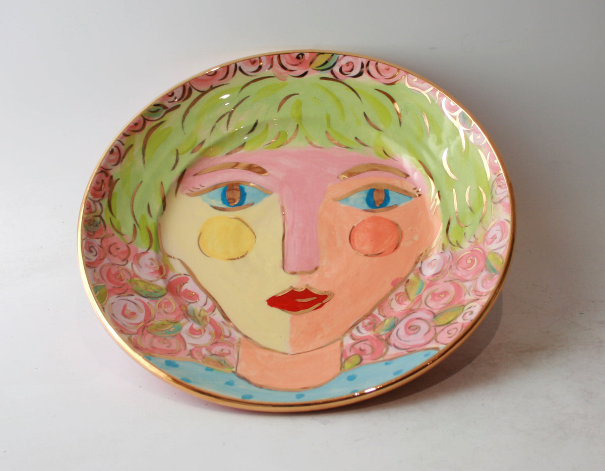 Pastel People Dinner Plate "Peony"