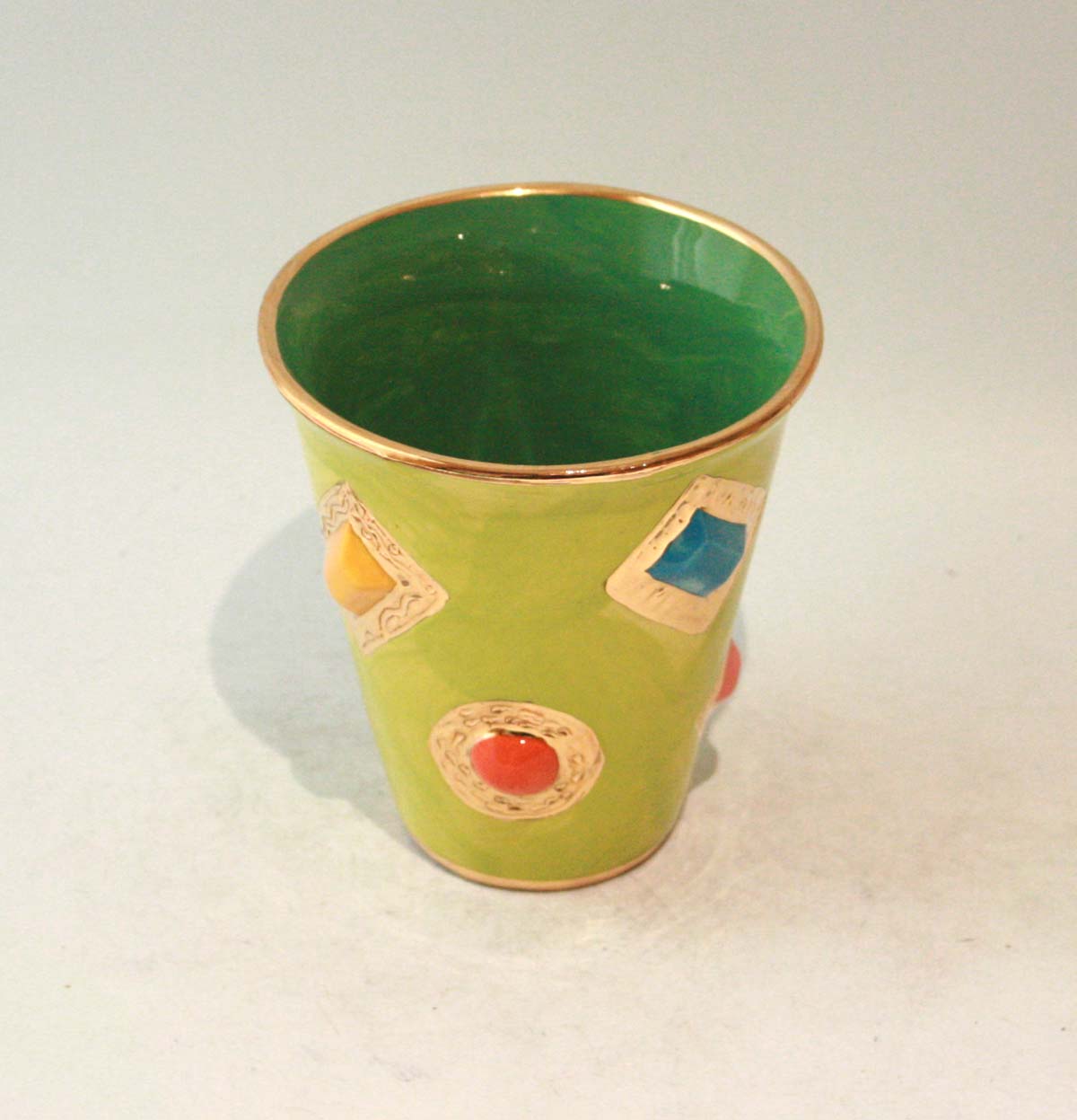 Jewelled Beaker in Green