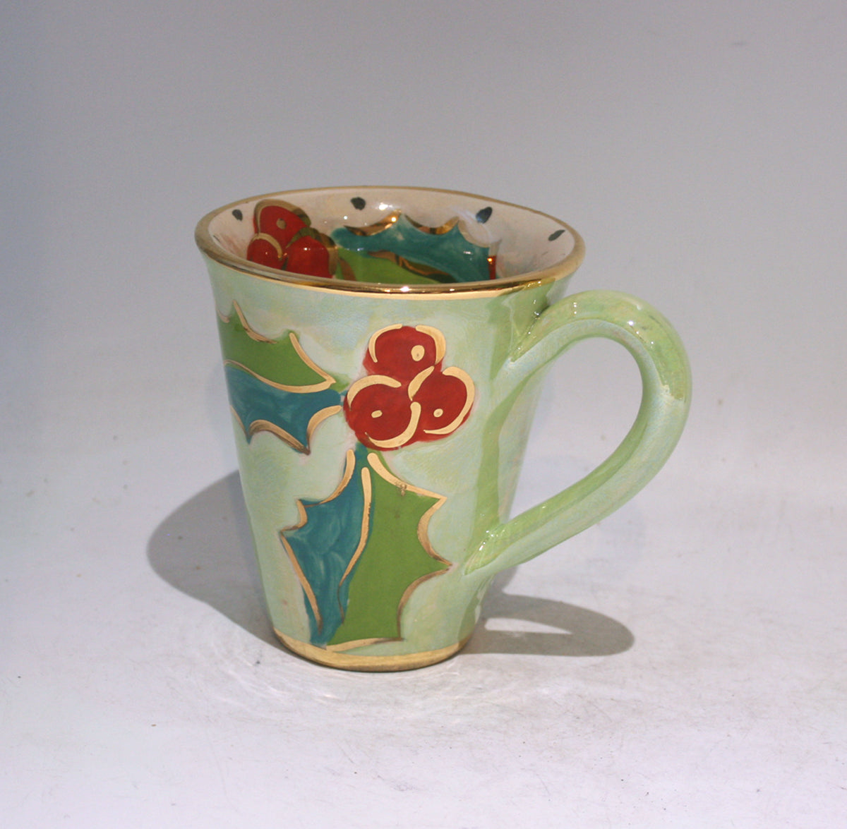 New Shape Large Mug in Holly Green