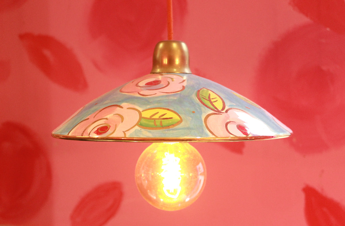 Pendant Lamp in Gold New Rose