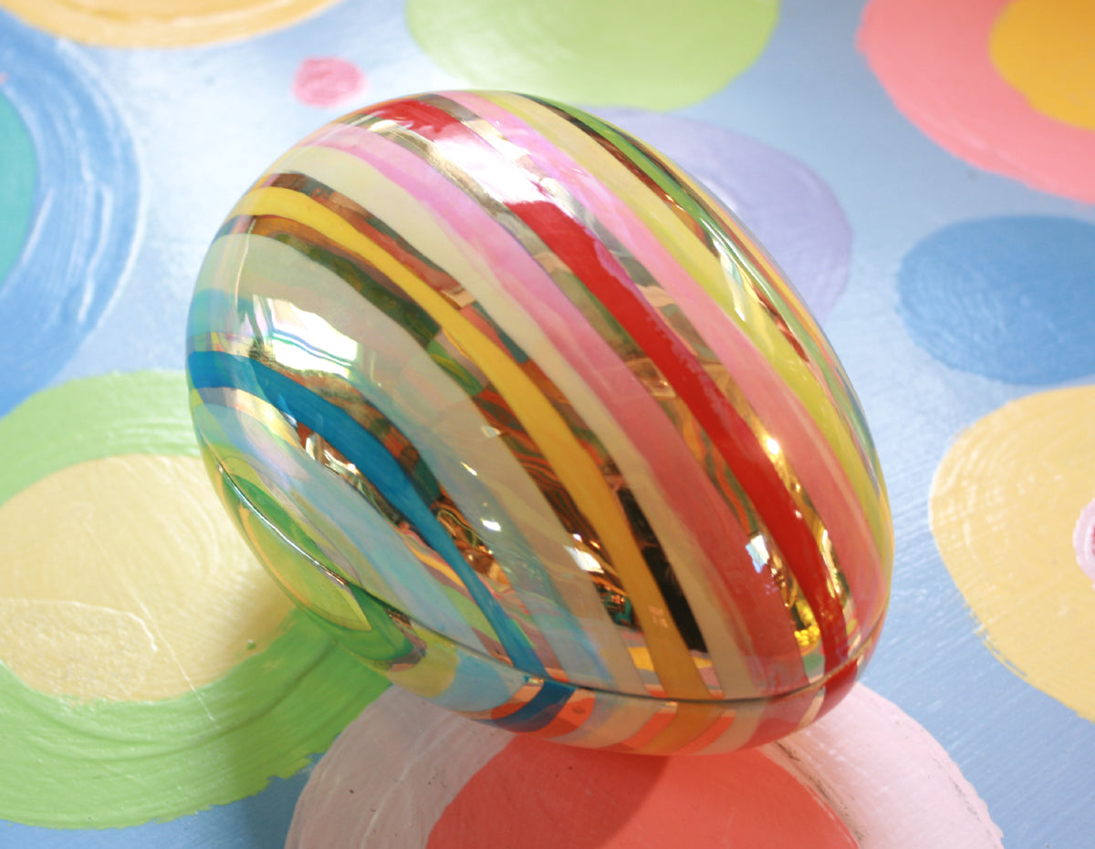 Easter Egg in Lustred Stripe