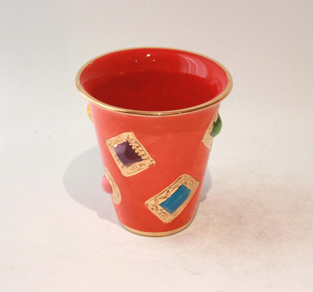 Jewelled Beaker in Orange