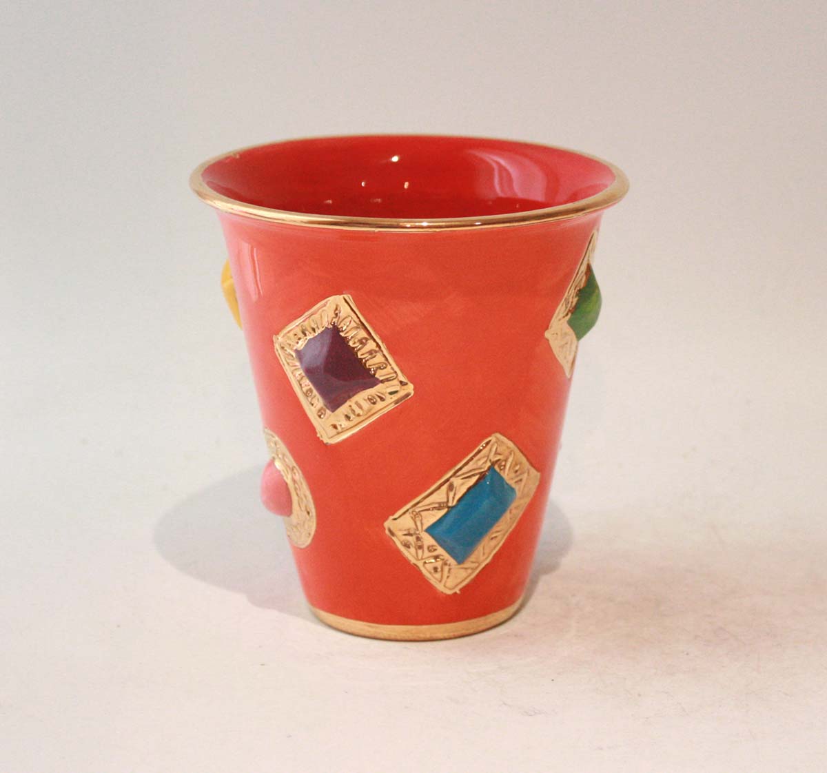 Jewelled Beaker in Orange