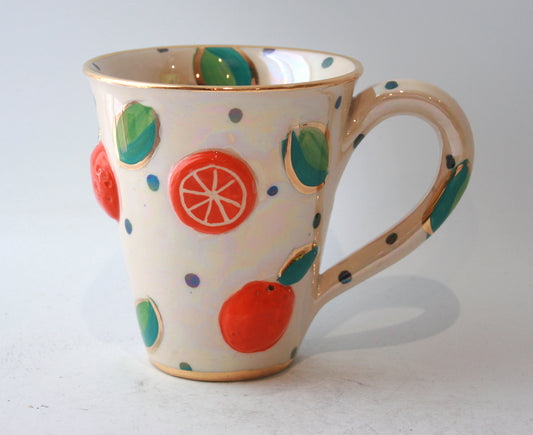 New Shape Large Mug in Tangerine Dreams