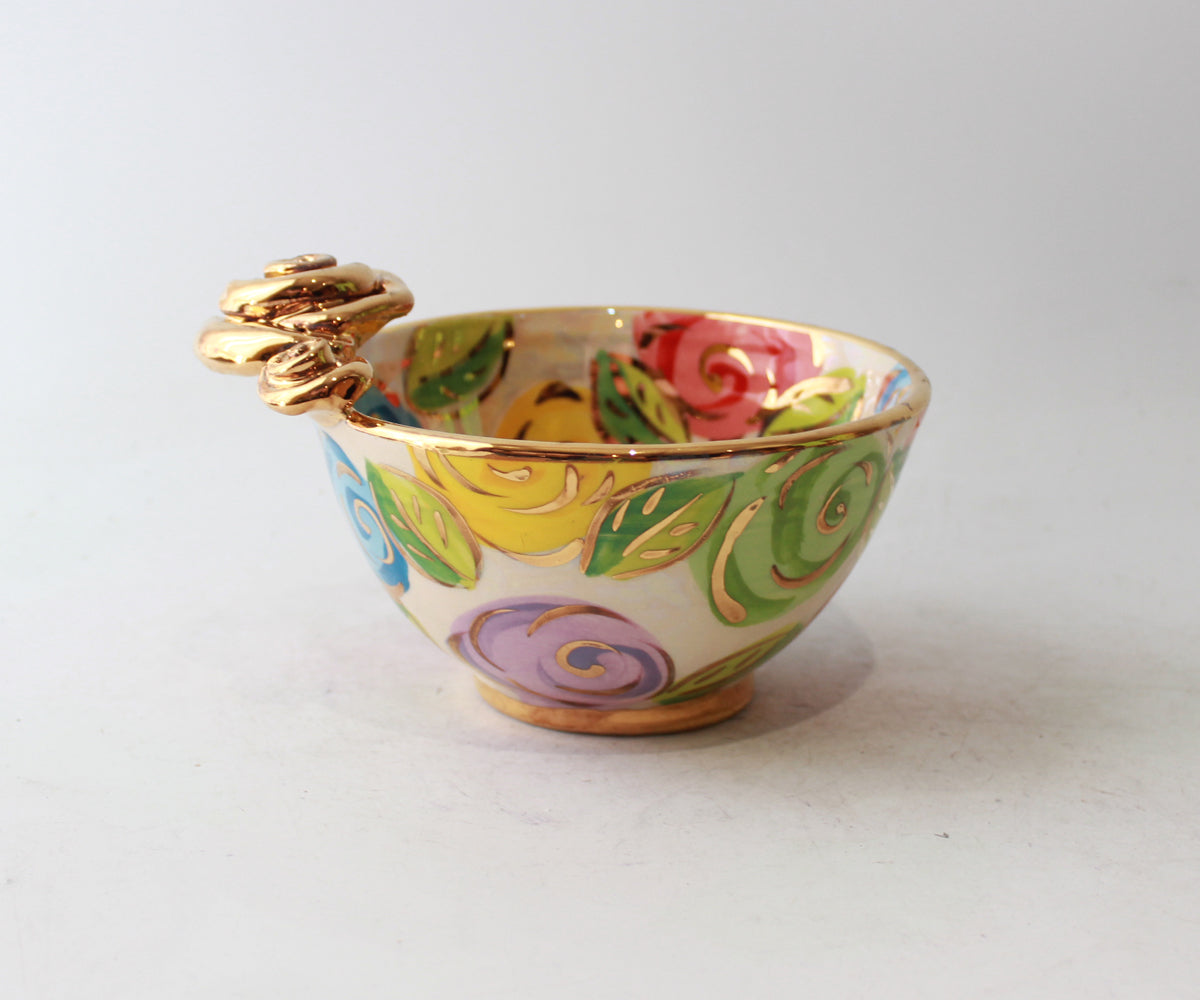 Noodle Bowl in Pastel Block Rose