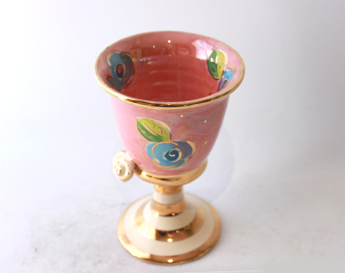 Goblet in Rosebud on Pink