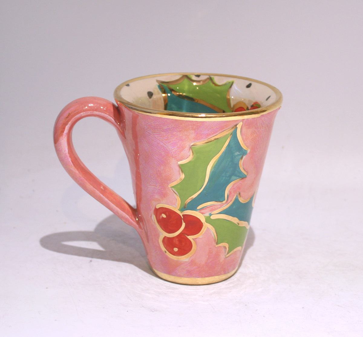 New Shape Large Mug in Holly Pink