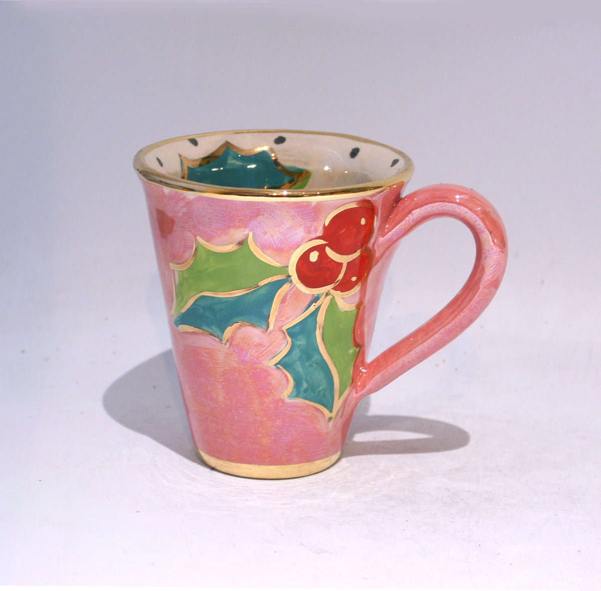 New Shape Large Mug in Holly Pink