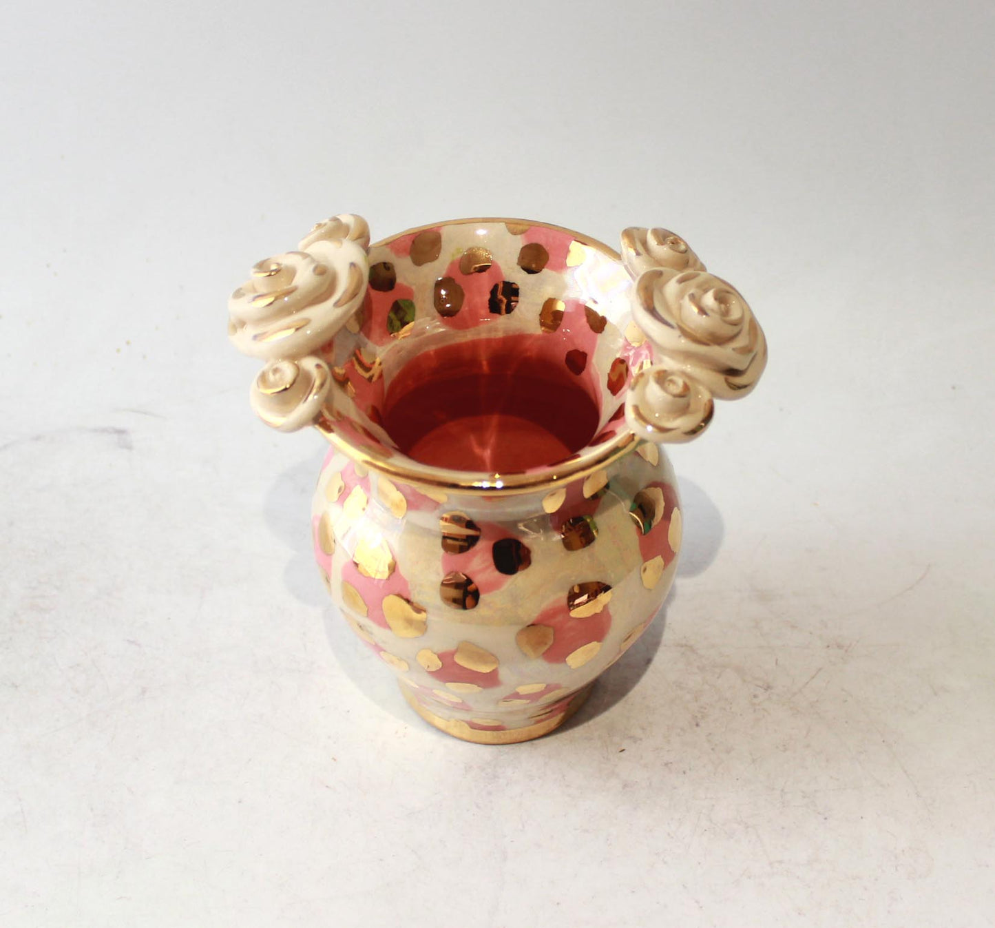 Posy Vase in Pink Leopard