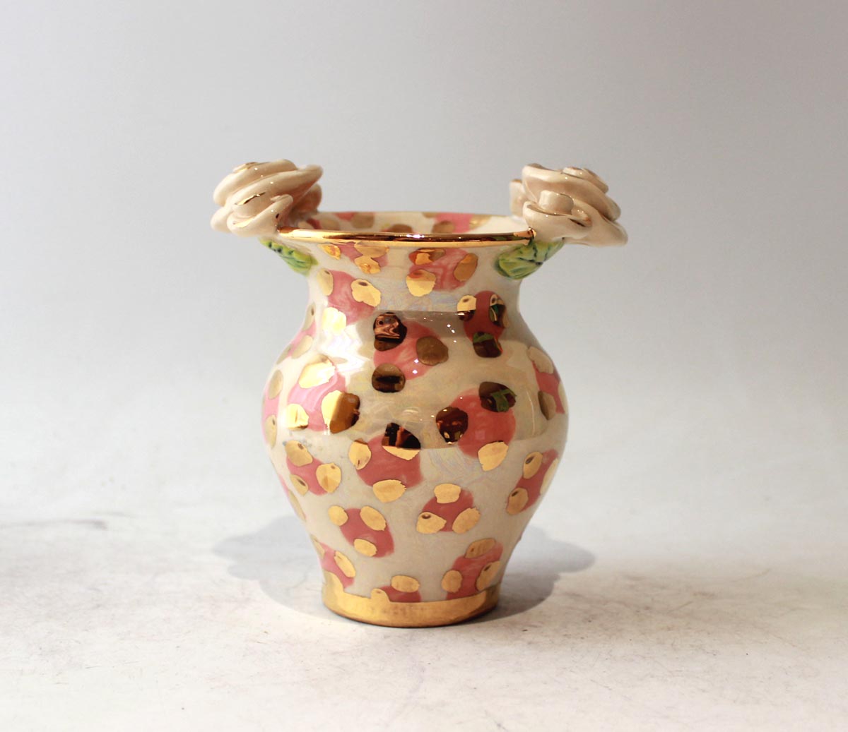 Posy Vase in Pink Leopard