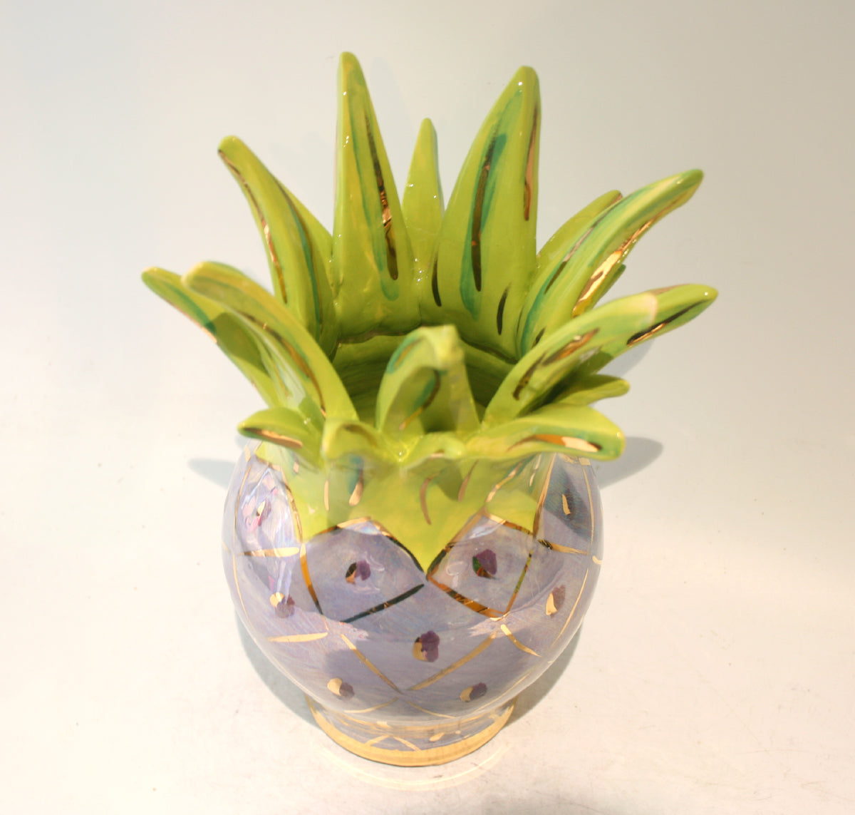 Medium Pineapple Vase in Purple