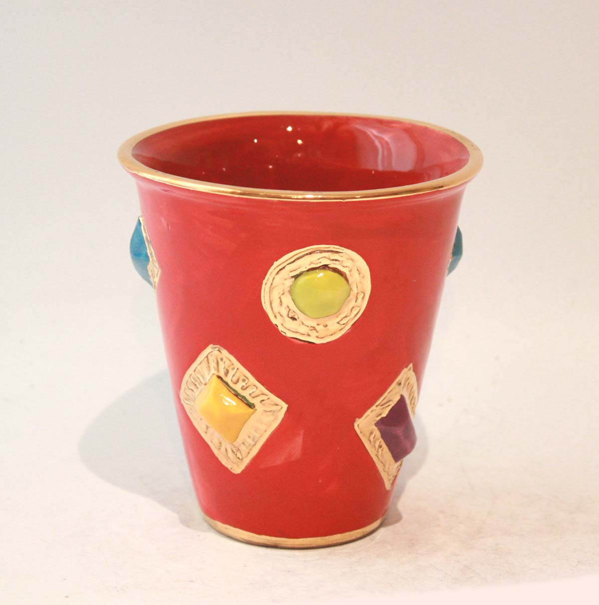 Jewelled Beaker in Red