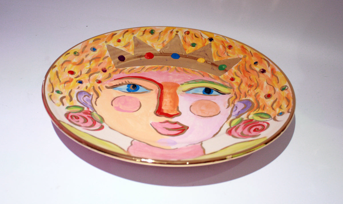 Faces Dinner Plate "Elizabeth" - MaryRoseYoung