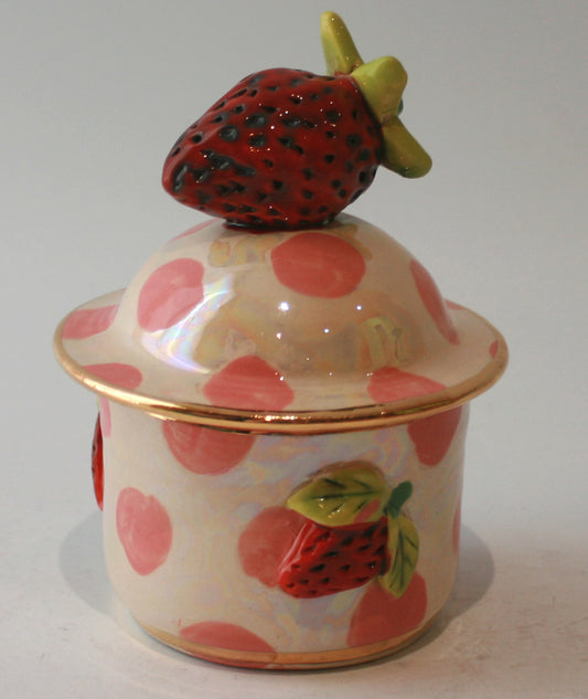 Tiny Pot in Strawberry - MaryRoseYoung