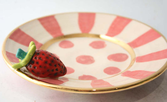 Strawberry Tea Plate