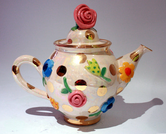 Pressed Flower Teapot - MaryRoseYoung