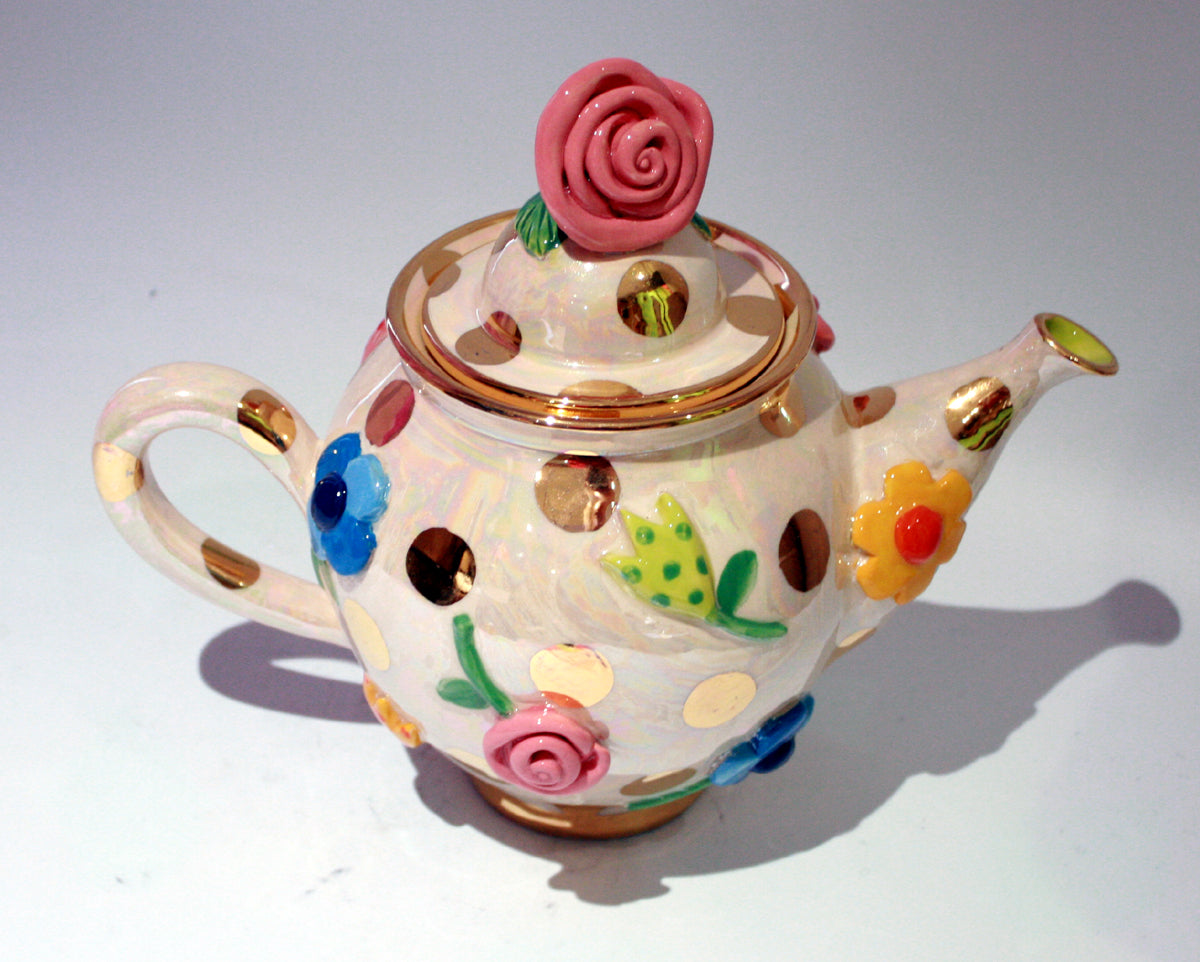 Pressed Flower Teapot - MaryRoseYoung