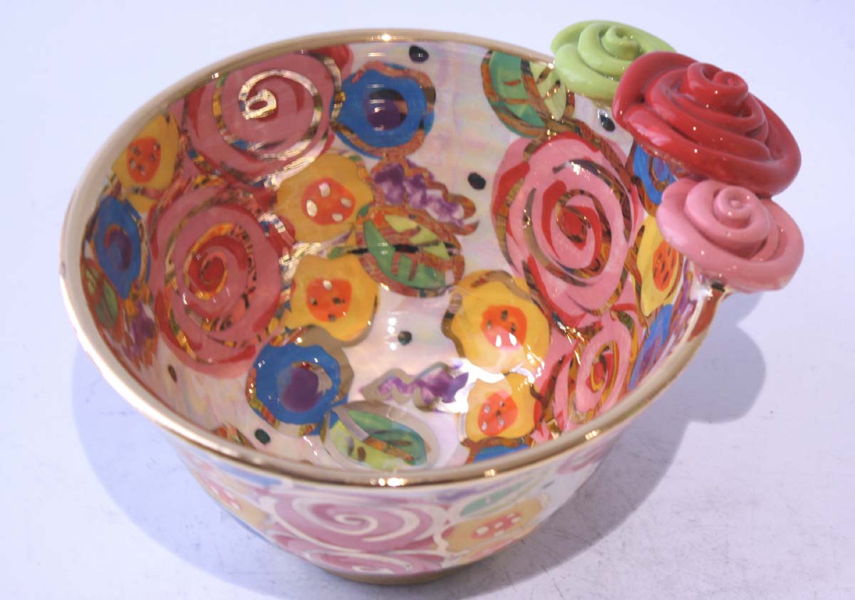 Noodle Bowl in Vintage Floral - MaryRoseYoung